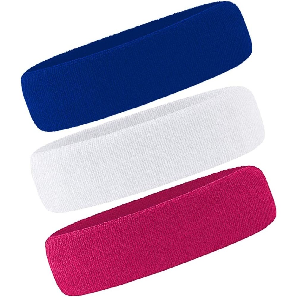 Sports Headbands, Grey, Lake Blue, Purple: image 3
