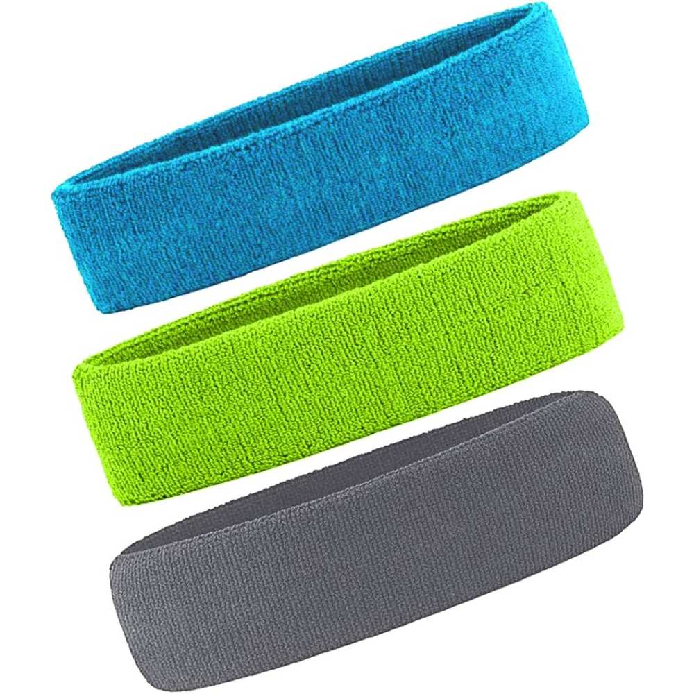 Sports Headbands, Grey, Lake Blue, Purple: image 4