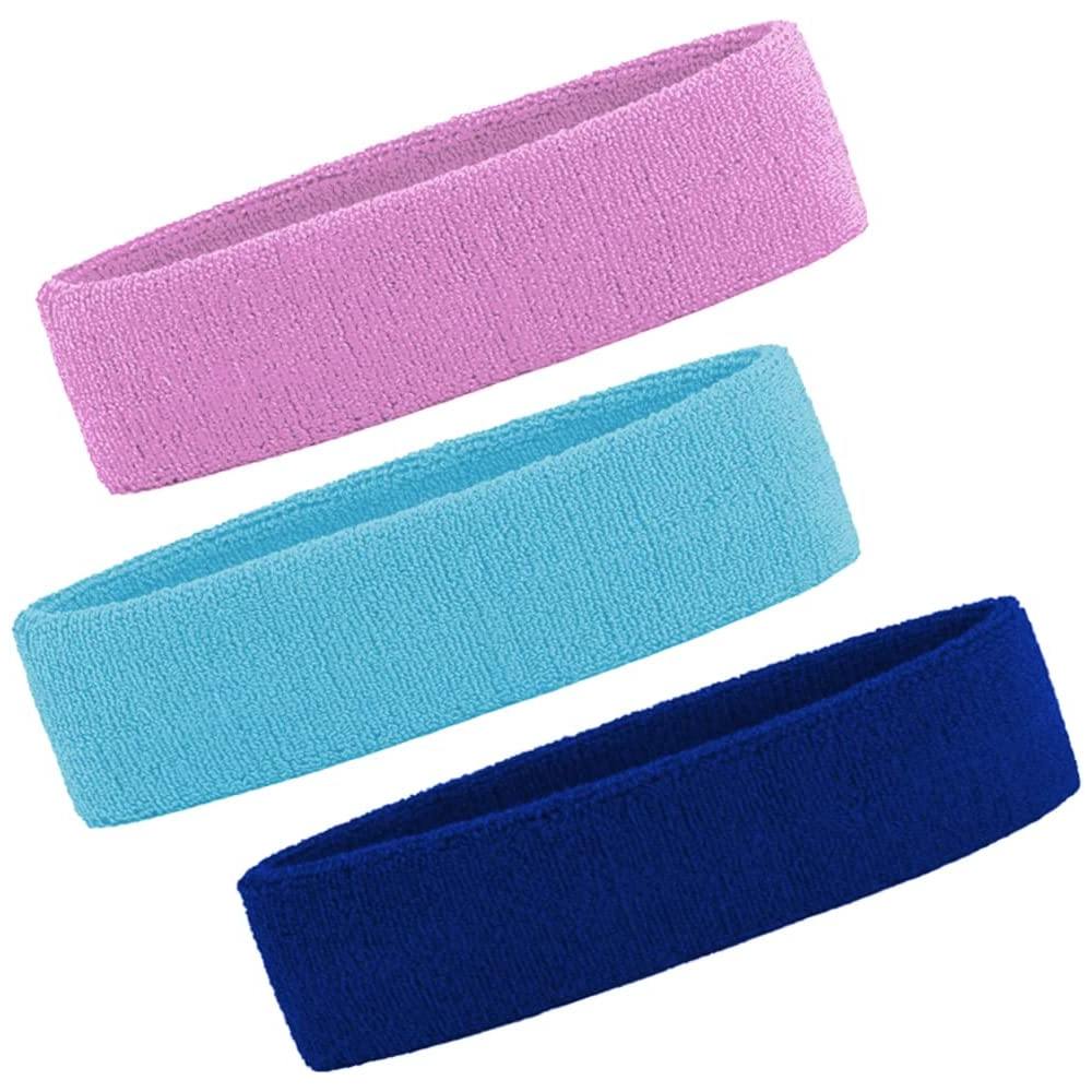 Sports Headbands, Grey, Lake Blue, Purple: image 5