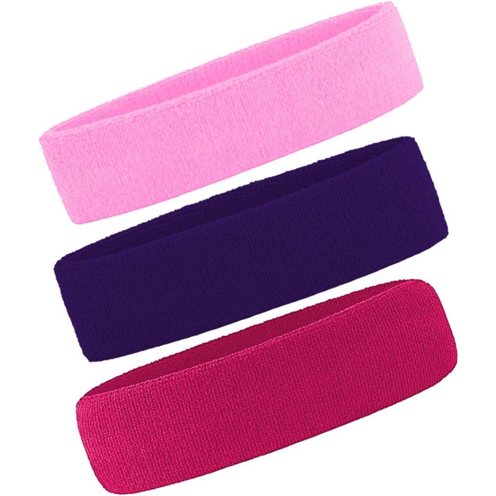 Sports Headbands, Grey, Lake Blue, Purple: image 9