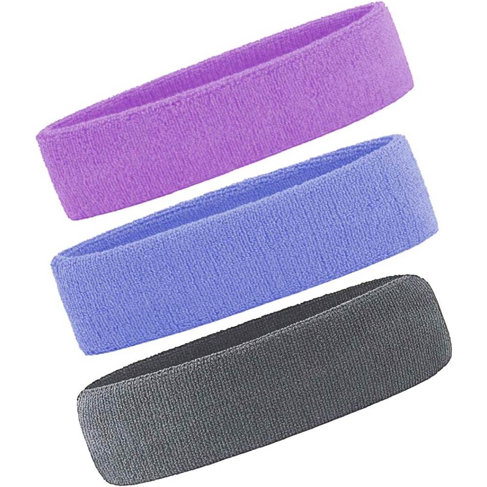 Sports Headbands, Grey, Lake Blue, Purple: image 10